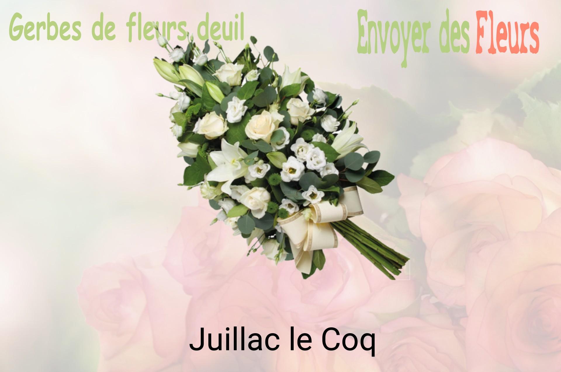 Gerbe de fleurs de deuil livrée à Juillac-le-Coq